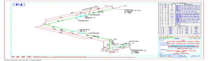 EGYPTROL BOQ's Technical Specifications Isometrics & Fabrication Drawings Steel Supports and Trenches Design Drawing